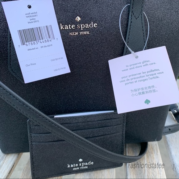 Kate spade Small Joeley Satchel Black Card Holder - Picture 2 of 8